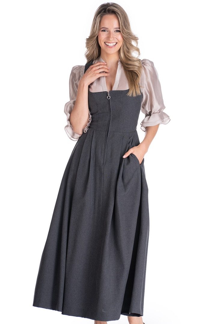 Hammerschmid Dirndl Dirndl lang 1tlg. - WOLFGANGSEE - anthrazit