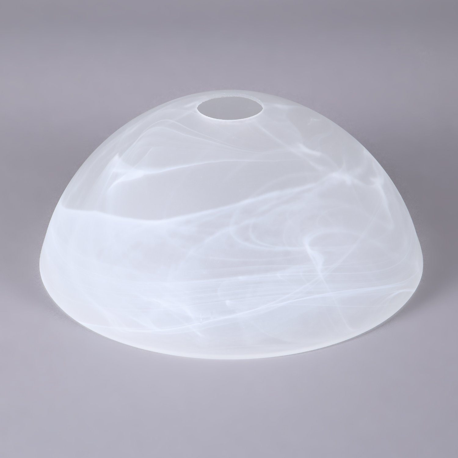 Home4Living Lampenschirm Lampenglas weiß Ø 255mm Alabaster Glas E27 Ersatzglas, Dekorativ