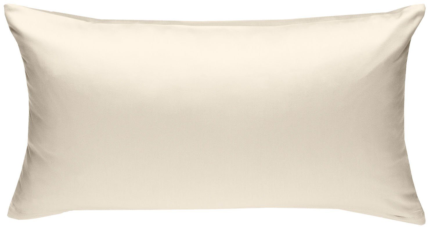 BETTWAESCHE-MIT-STIL Kissenbezug Mako Satin Kissenbezug uni einfarbig, (1 Stück)
