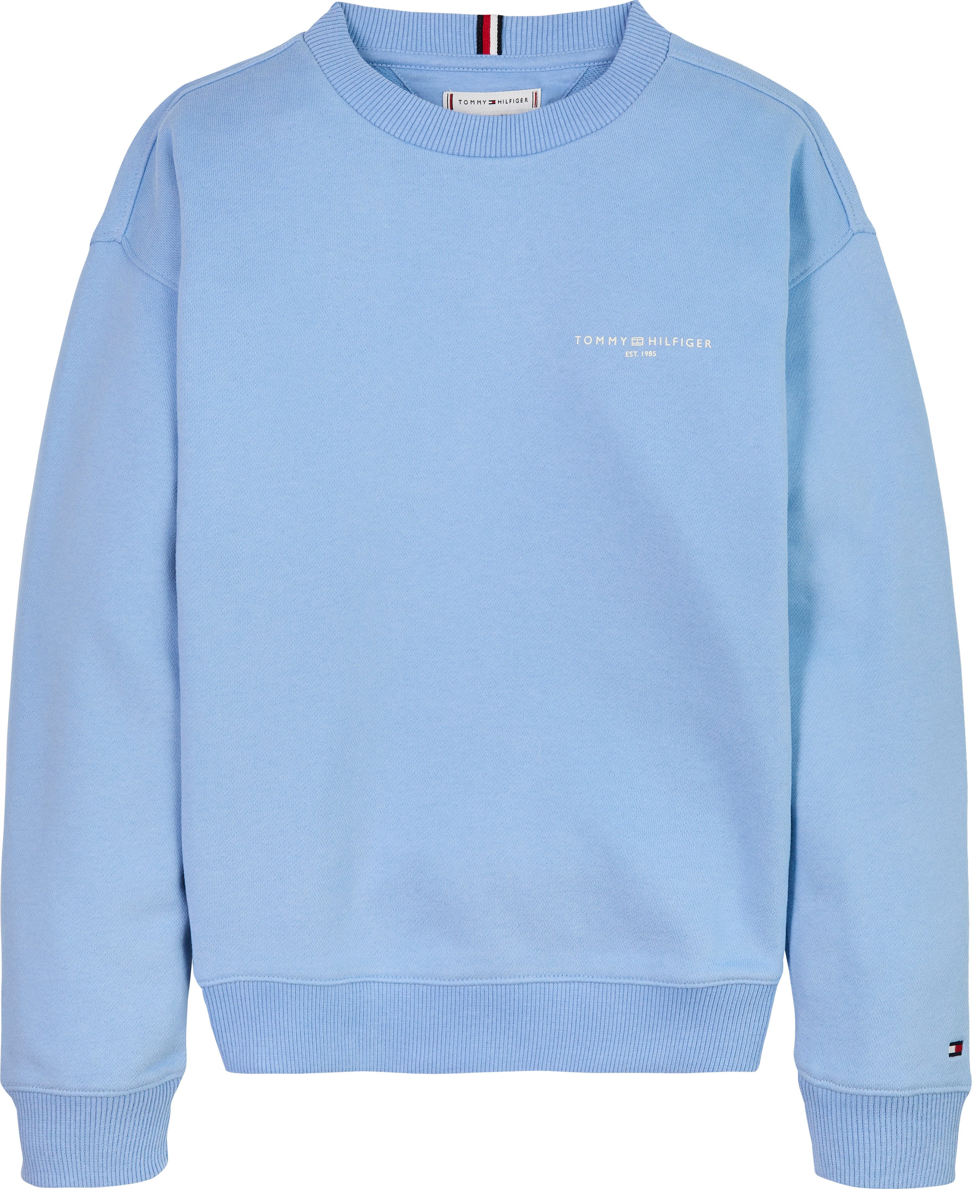 Tommy Hilfiger Sweatshirt MINI CORP C-NECK SWEATSHIRT für Kinder bis 16 Jahre, mit Logo-Stickerei – Bild 5 von 5
