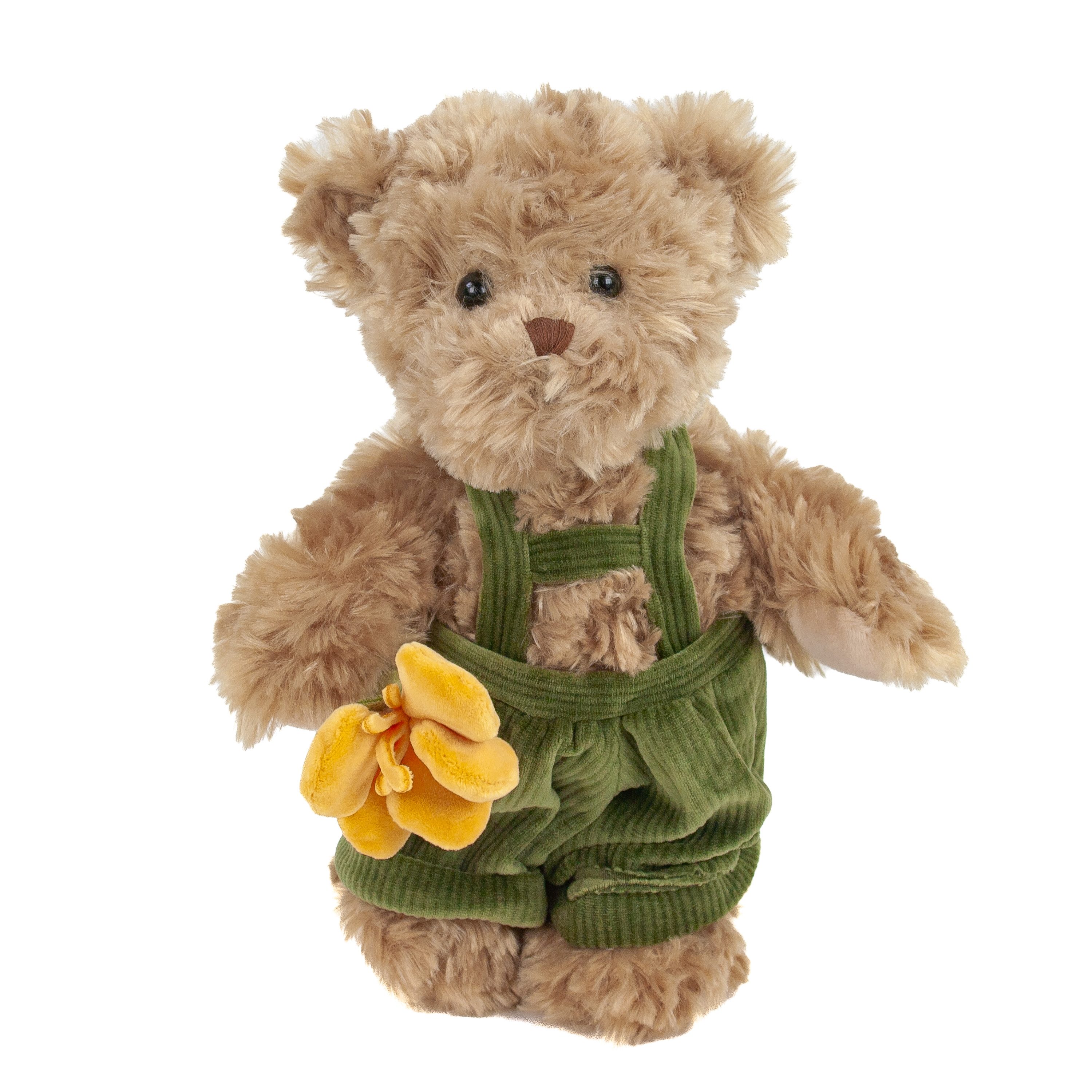Bukowski Kuscheltier Bukowski Teddybär Romantic mit gelber Blume 25 cm