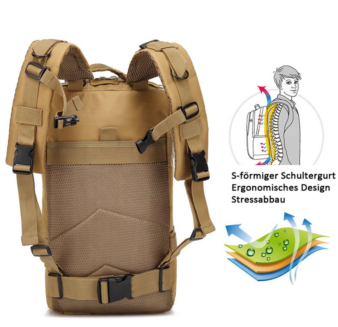 Wanderrucksack HNDSG Sportrucksack B Camping-Seesack, und multifunktionaler Outdoor-Wander-