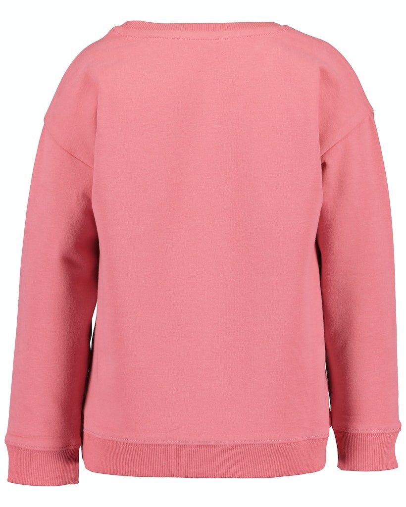 Blue Seven Sweatshirt Blue Seven Mädchen Sweatshirt Pullover Good Vibes angeraut rosa