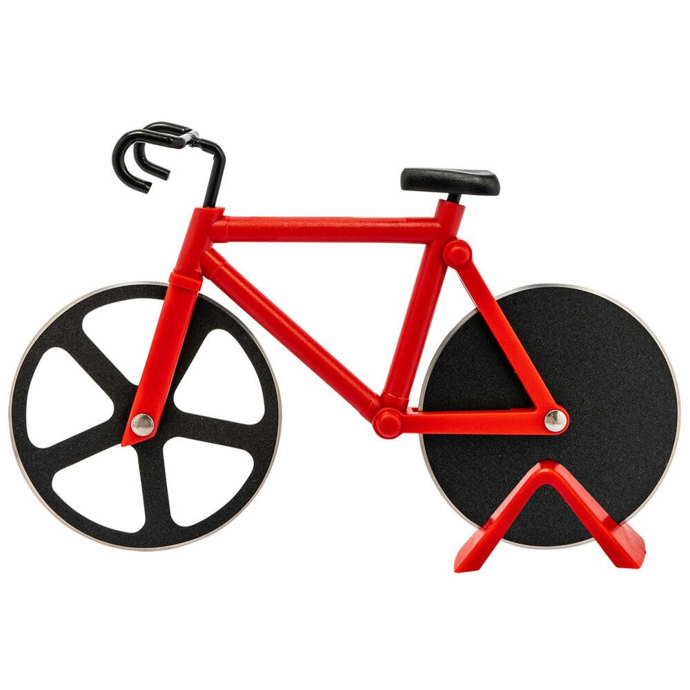 WESTMARK Pizzaschneider In Fahrrad-Optik, Mit Ständer, Rostfreier Edelstahl/Kunststoff, Fuente