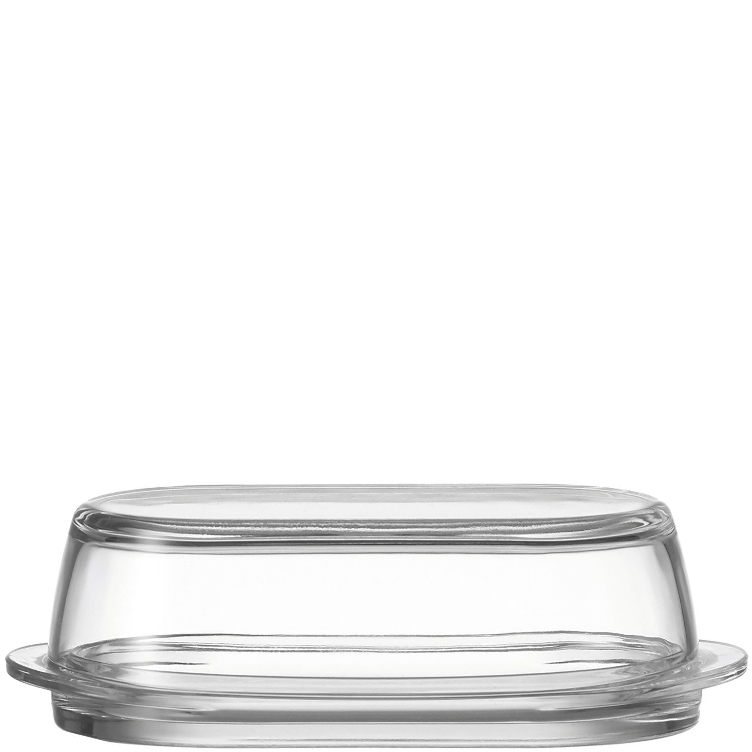 LEONARDO Butterdose Ciao, Kalk-Natron Glas, (Packung, Butterdose), 6,5 x 20,8 x 10 cm, Aufbewahrung, Spülmaschinengeeignet