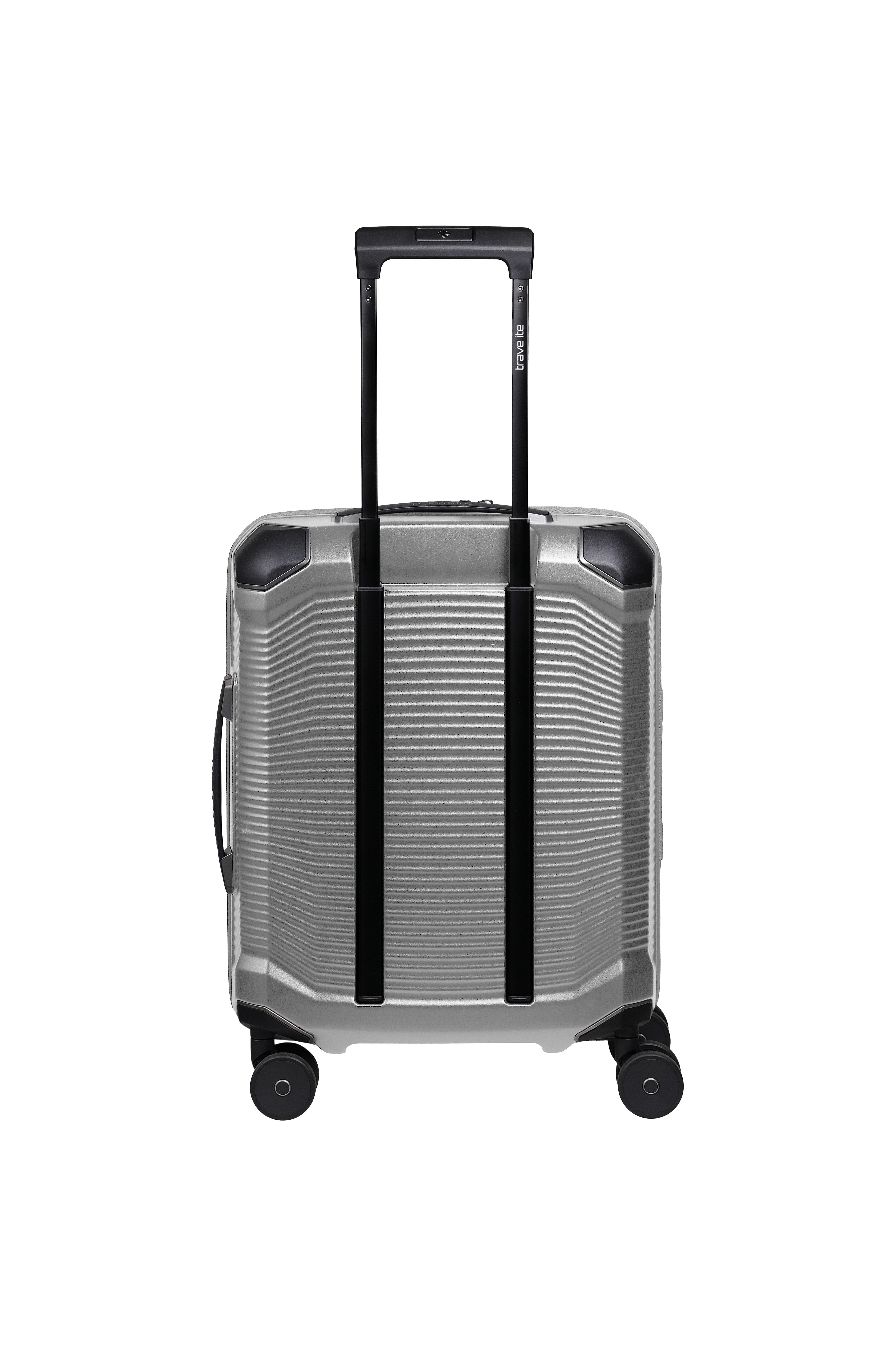 travelite Trolley MILLENNIUM Reisekoffer Hartschale, 4 Rollen, aus leichtem Polycarbonat mit stabiler Bauweise und Innenaufteilung