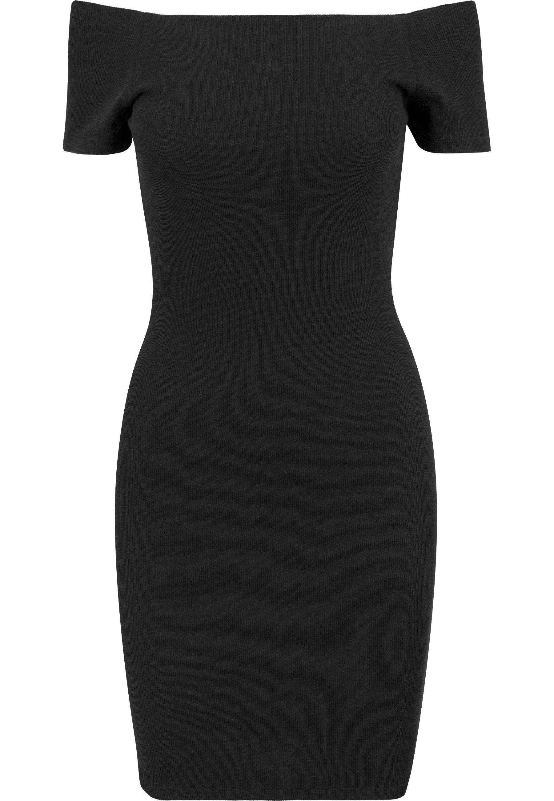 Shirtkleid Urban Classics Damen Ladies Off Shoulder Rib Dress