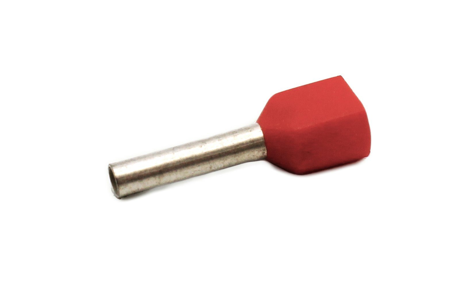 Hilpress Aderendhülsen Hilpress 2x 1,0mm² isoliert 10mm lang rot 2x1,0HL . 100 Stück