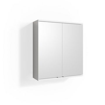 Vicco Badezimmerspiegelschrank Spiegelschrank Badspiegel 60 x 68 cm ROY Weiß