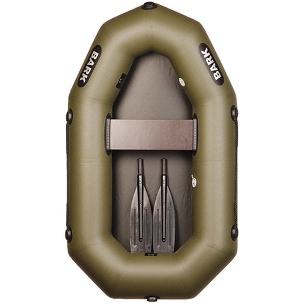 BARK Boote Schlauchboot 1,9m-3m, 1-3 Personen, Angelboot BARK B-190 bis B-300, (mit 2 Paddeln und Zubehör), Komplettset mit Tragetasche, Fußpumpe und Reparaturset