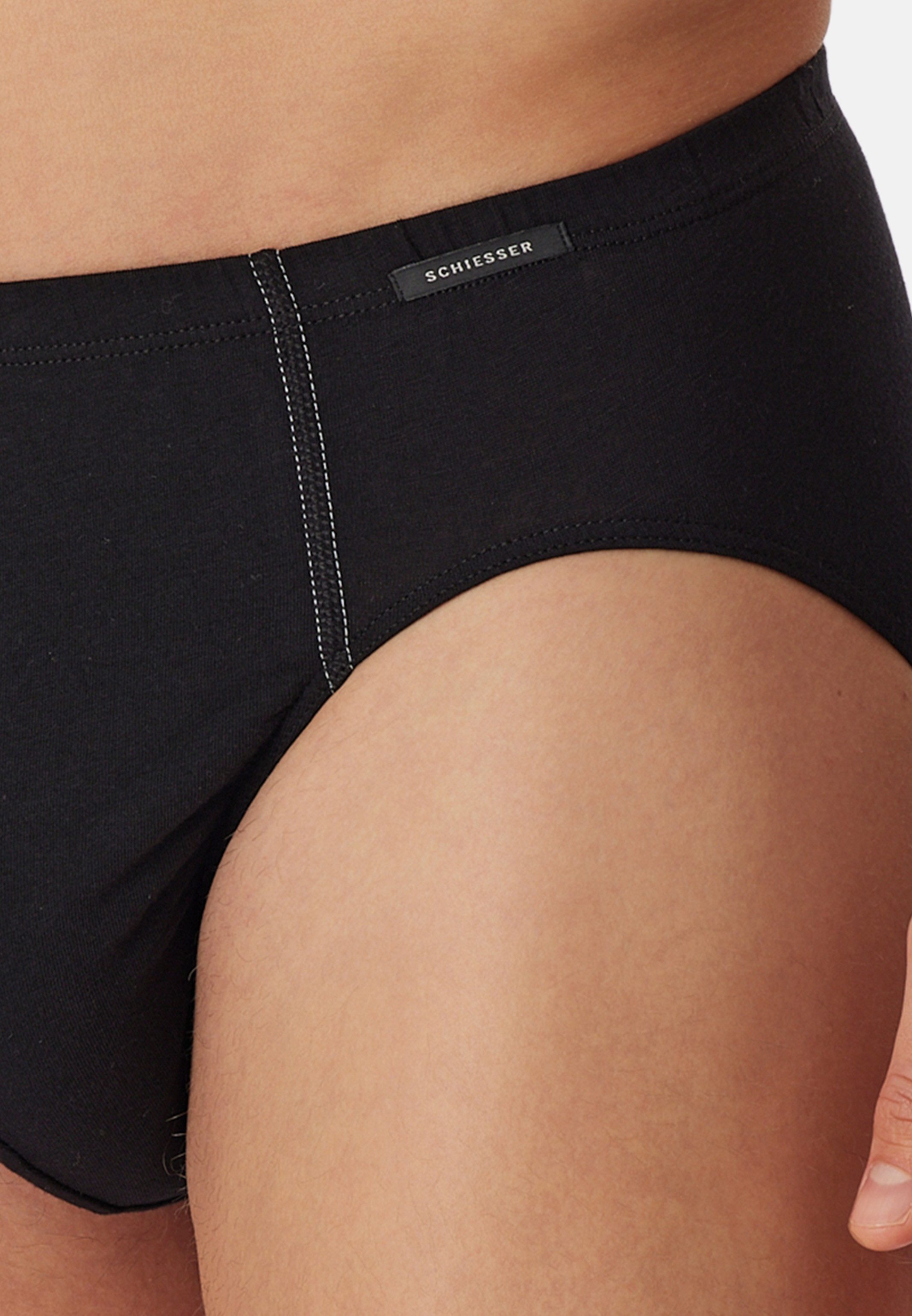 Schiesser Slip 9er Pack Cotton Essential (Spar-Set, 9-St) Slip / Unterhose - Baumwolle - ohne Eingriff - Atmungsaktiv