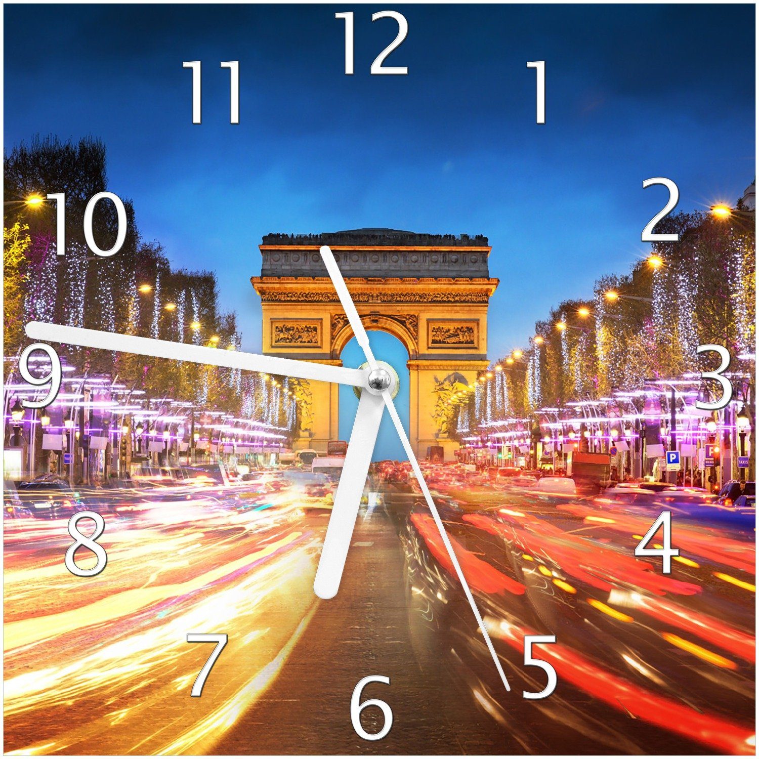 Wallario Wanduhr Arc de triomphe in günstig online kaufen