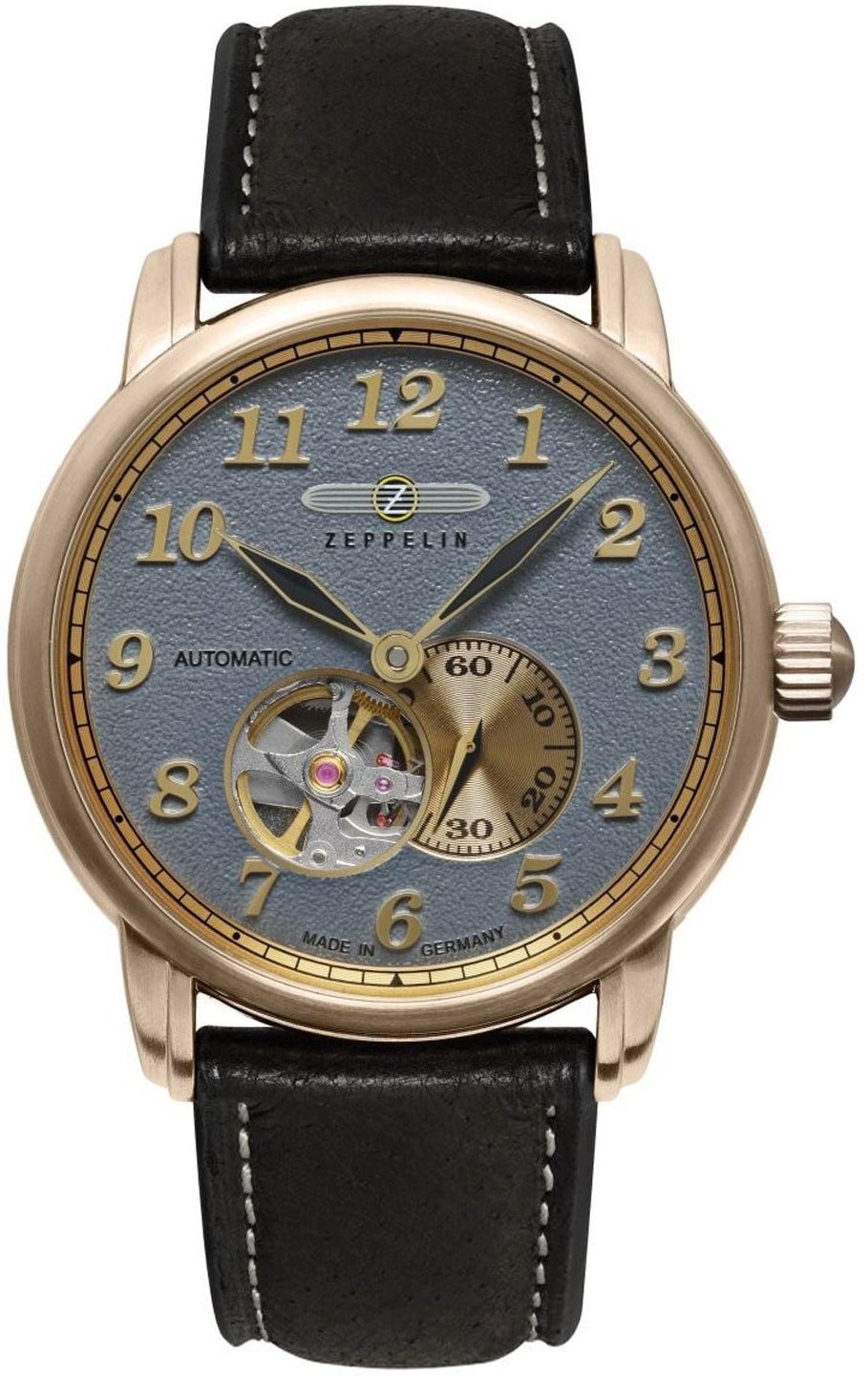 ZEPPELIN Automatikuhr Herrenuhr, Automatik aus Edelstahl - Graues Zifferblatt