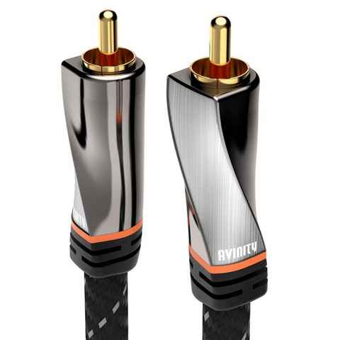 AVINITY Digitales Cinch-Kabel, Gewebe, vergoldet, 0,5 m 1 Stecker - 1 Stecker Audio- & Video-Kabel, Cinch, (50 cm), - Besonderheit: Vergoldet