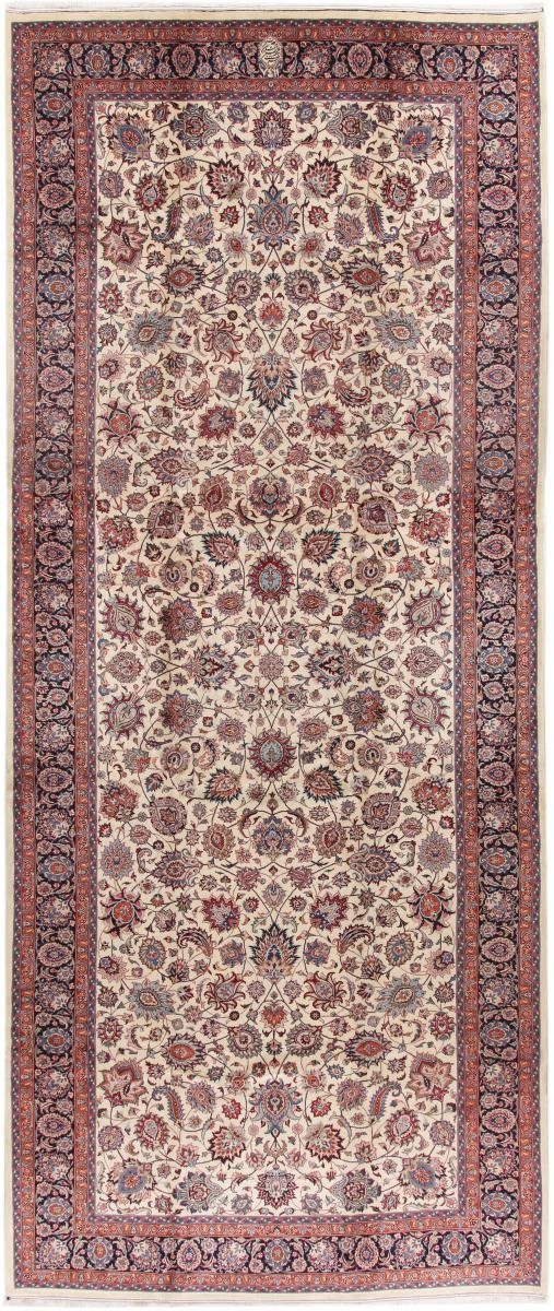Orientteppich Mashhad 246x593 Handgeknüpfter Orientteppich / Perserteppich Läufer, Nain Trading, rechteckig, Höhe: 12 mm