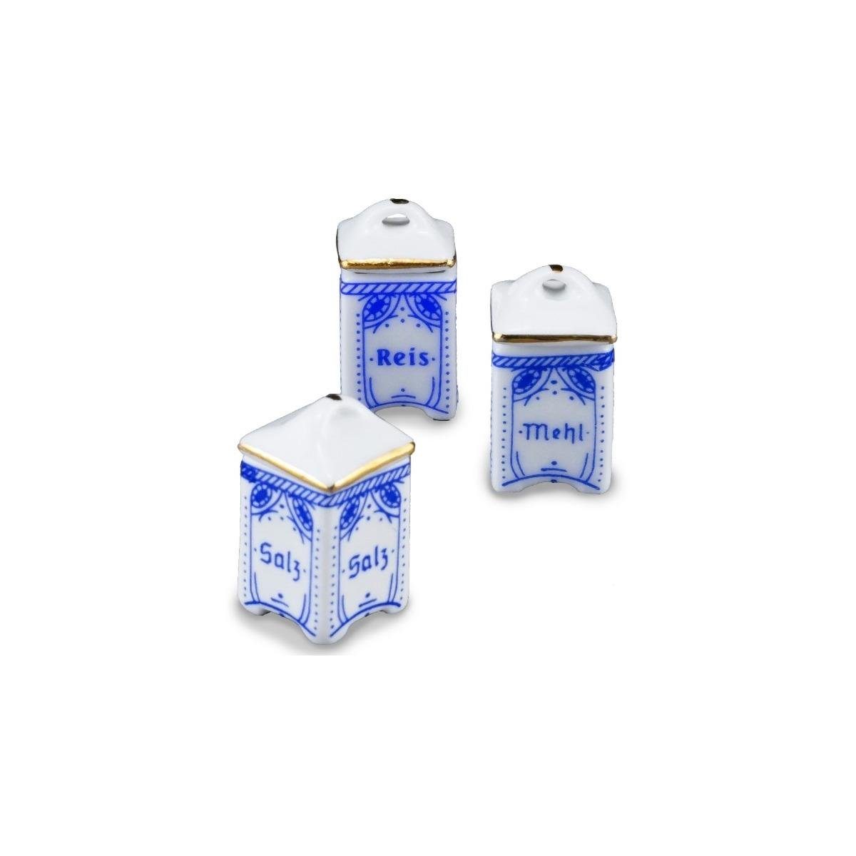 Reutter Porzellan Dekofigur 001.818/5 - Küchendosen, 3 Stück, Miniatur