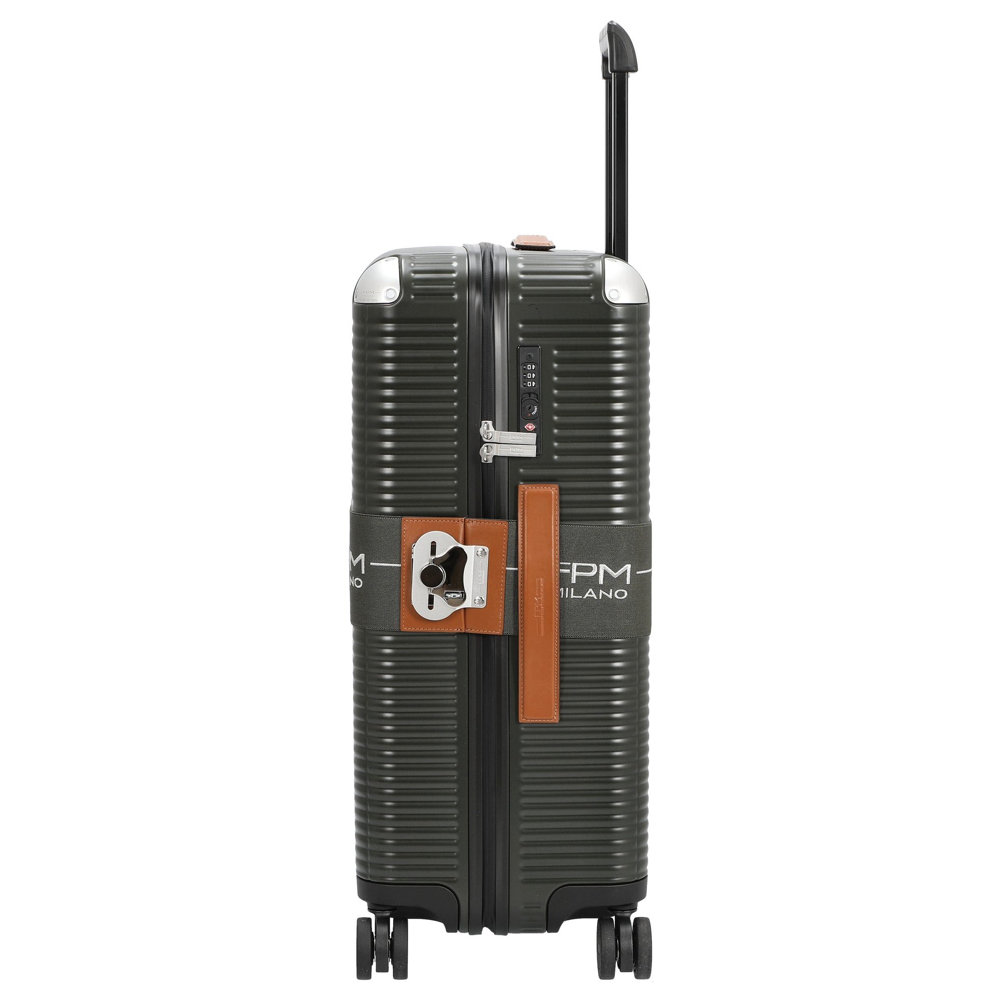 FPM Koffer Milano Bank Zip Deluxe Spinner 68 - 4-Rollen-Trolley M 68 cm (moss, 4 Rollen