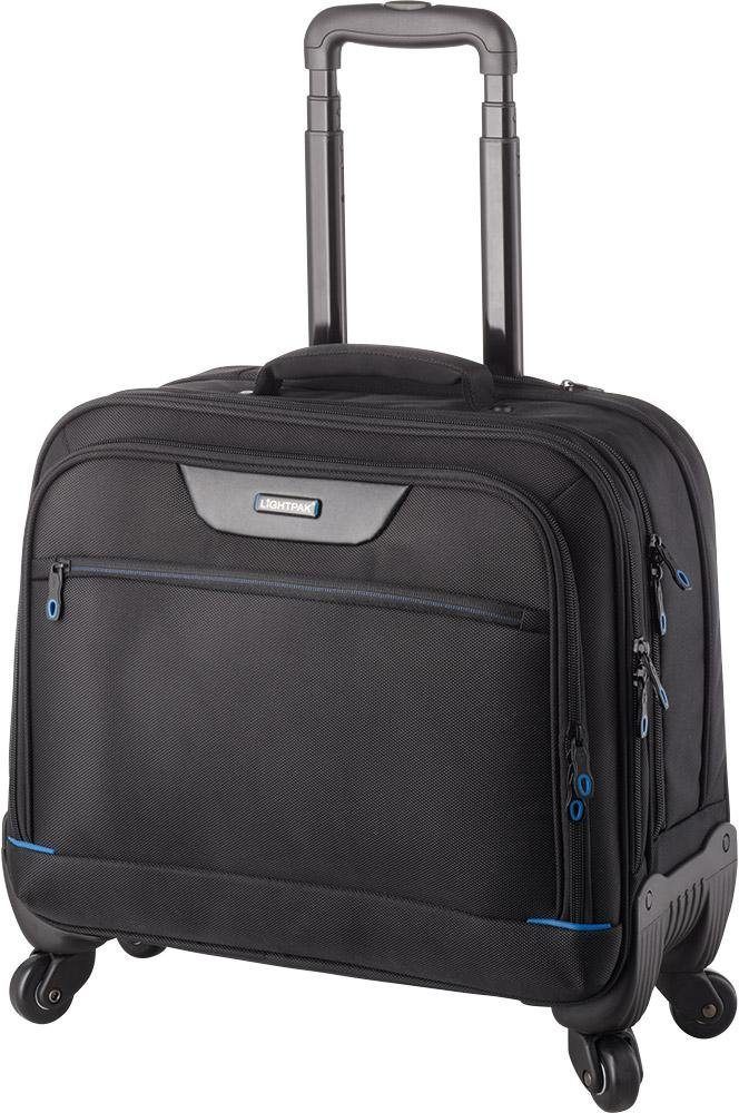 Rollen, mit Business-Trolley Star, LIGHTPAK® 4 Laptopfach