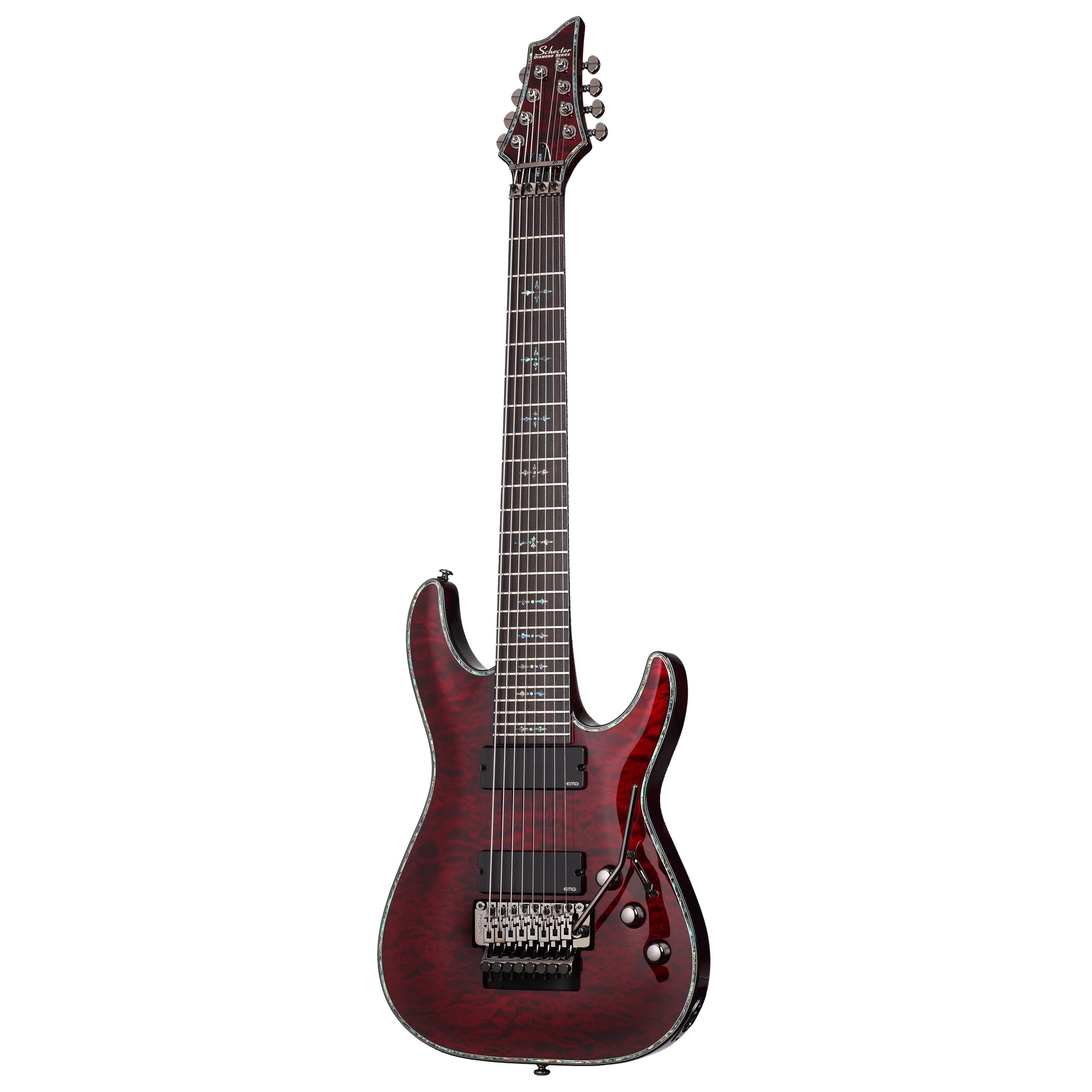 Schecter E-Gitarre, Hellraiser C-8 FR Black Cherry, E-Gitarren, Extended Range Guitars, Hellraiser C-8 FR Black Cherry