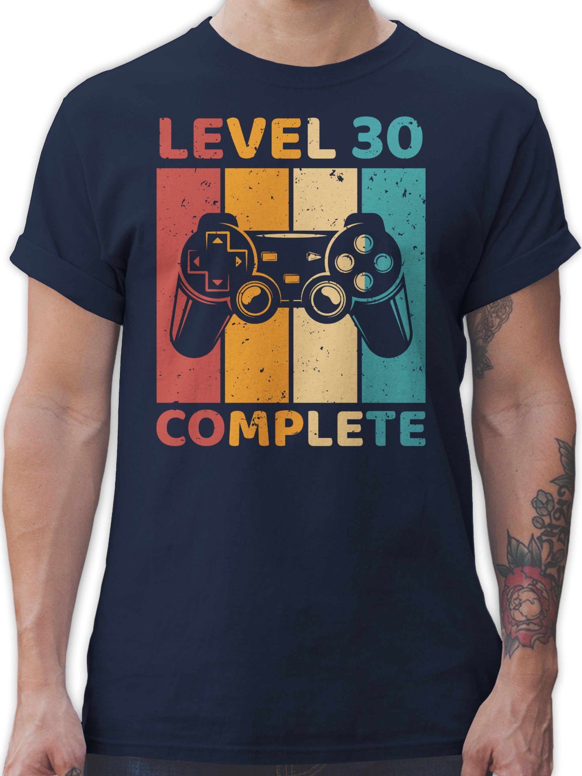 T-Shirt Level 30 Complete - Dreizig Freigeschalten Unlocked Completed - Zocker