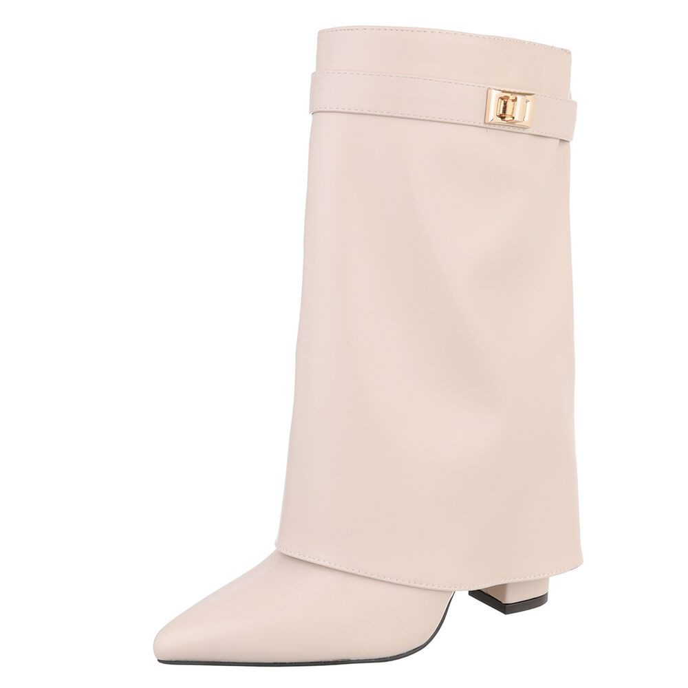Ital-Design Elegante Stiefeletten mit umgeschlagenem Schaft günstig online kaufen