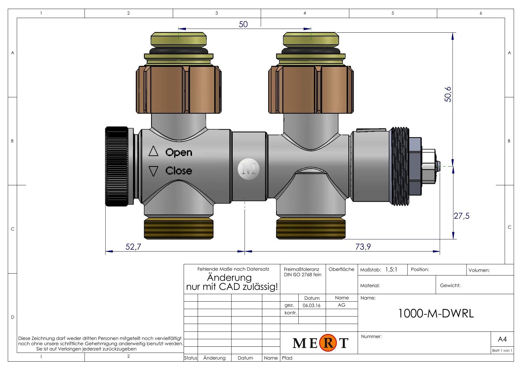 MERT ECAM-TH–SET MERT Heizkörperthermostat