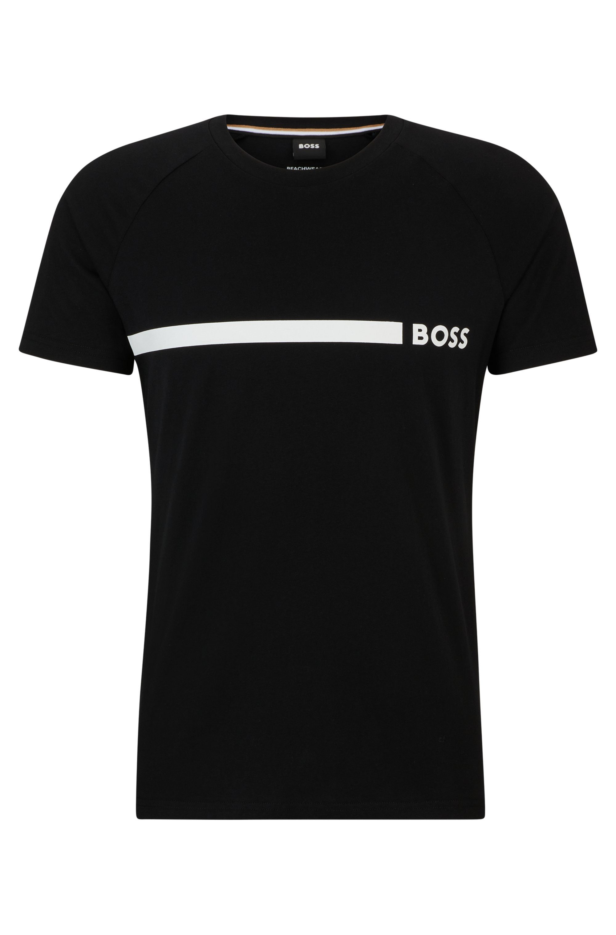 BOSS T-Shirt T-Shirt RN Slim Fit mit BOSS Logoschriftzug
