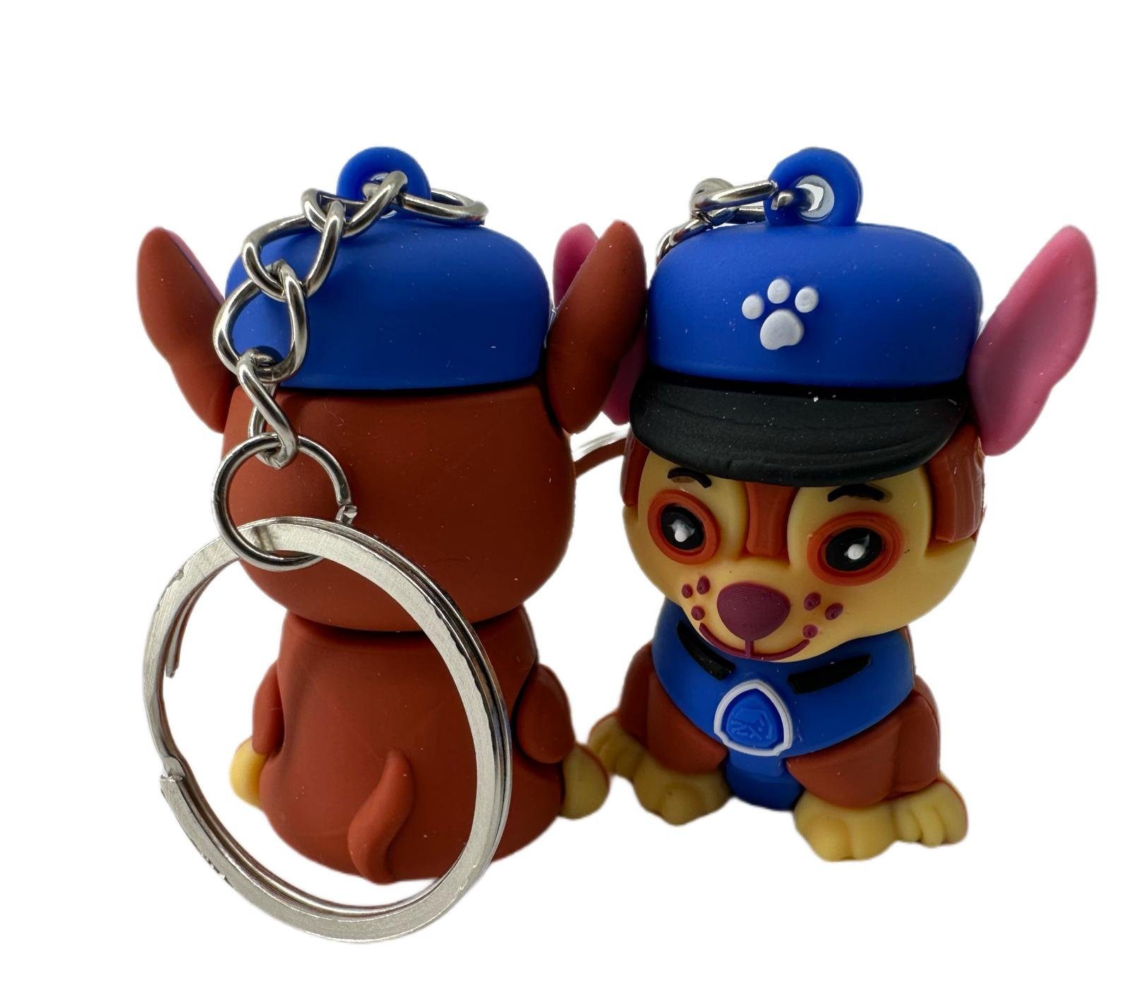 soma Schlüsselanhänger Schlüsselanhänger Kinder Mini Paw Patrol Chase blau, Schlüsselanhänger Haustierschlüsselanhänger Geschenk Hund Frau Herren