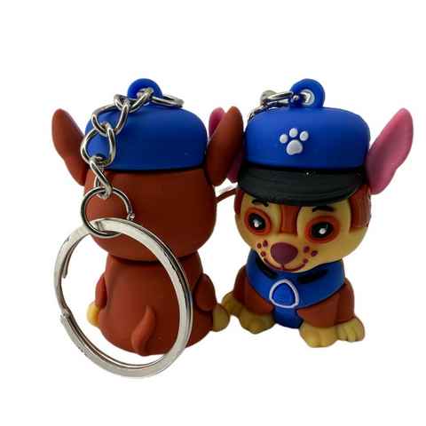 soma Schlüsselanhänger Schlüsselanhänger Kinder Mini Paw Patrol Chase blau, Schlüsselanhänger Haustierschlüsselanhänger Geschenk Hund Frau Herren