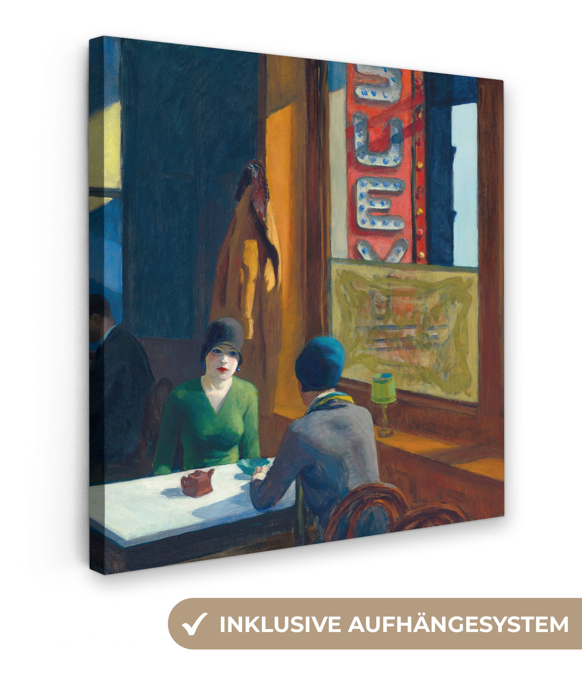 OneMillionCanvasses® Leinwandbild Chop Suey - Edward Hopper, Fotodruck (1 S günstig online kaufen