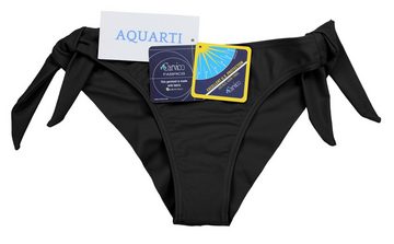Aquarti Bikini-Hose Aquarti Damen Tanga Bikinihose Seitlich Gebunden Brasilian