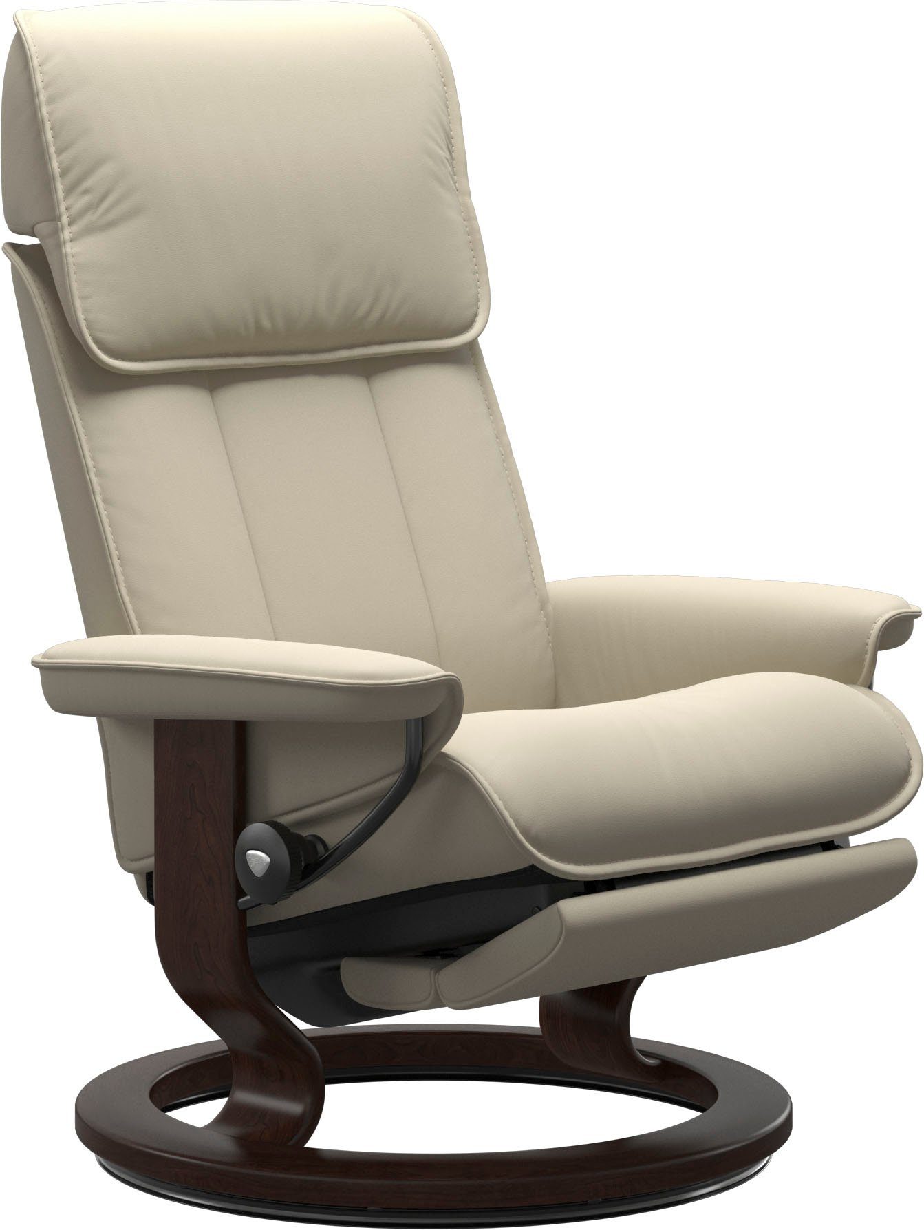 Stressless® Relaxsessel Admiral, verstellbar, optional 2-motorisch, Größe M & L, Gestell Braun