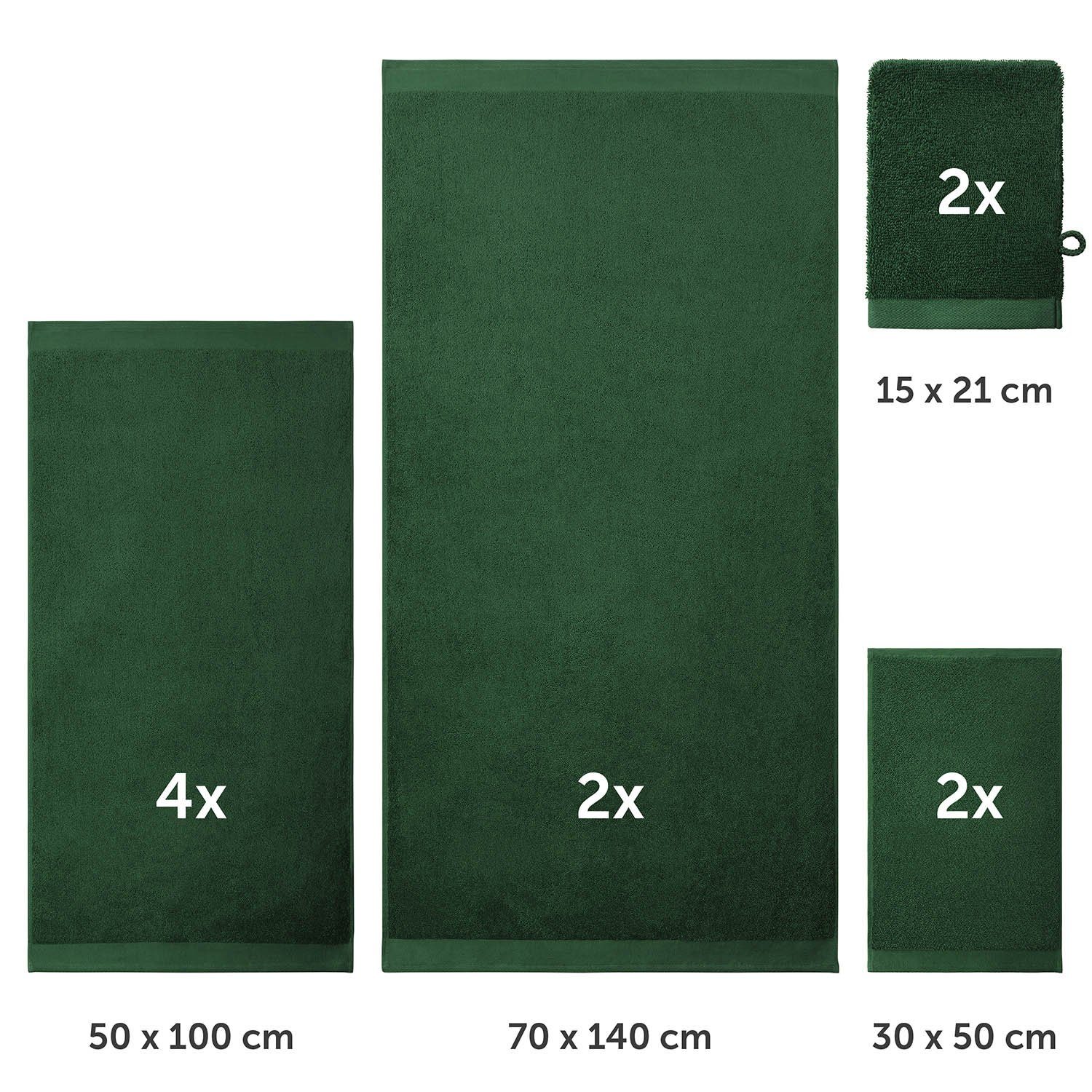 Blumtal Handtuch Set Blumtal 10 Teilig - Handtücher Set 100% Baumwolle, wei günstig online kaufen