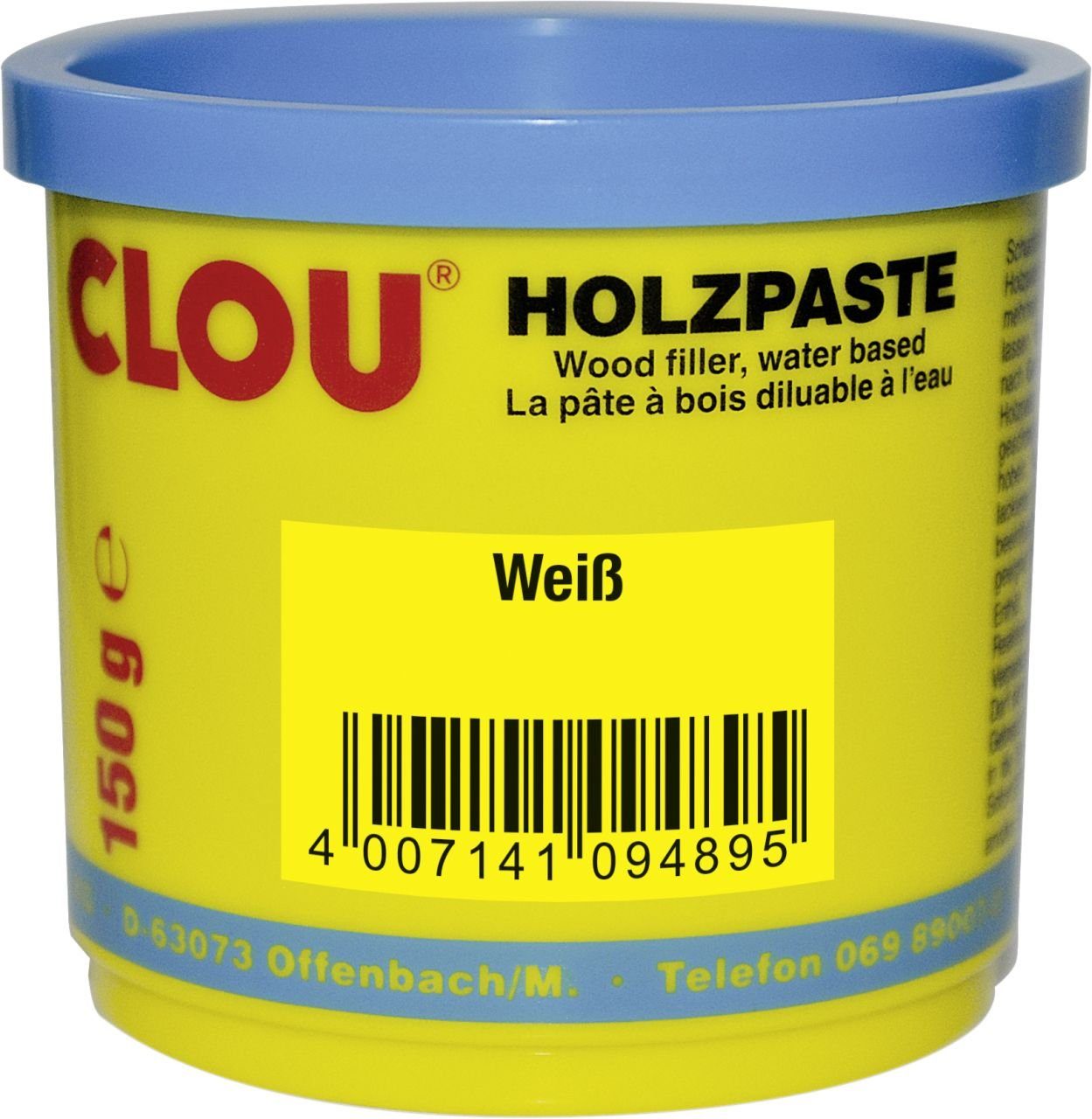 CLOU Holzlack Clou Holzpaste 150 g weiß