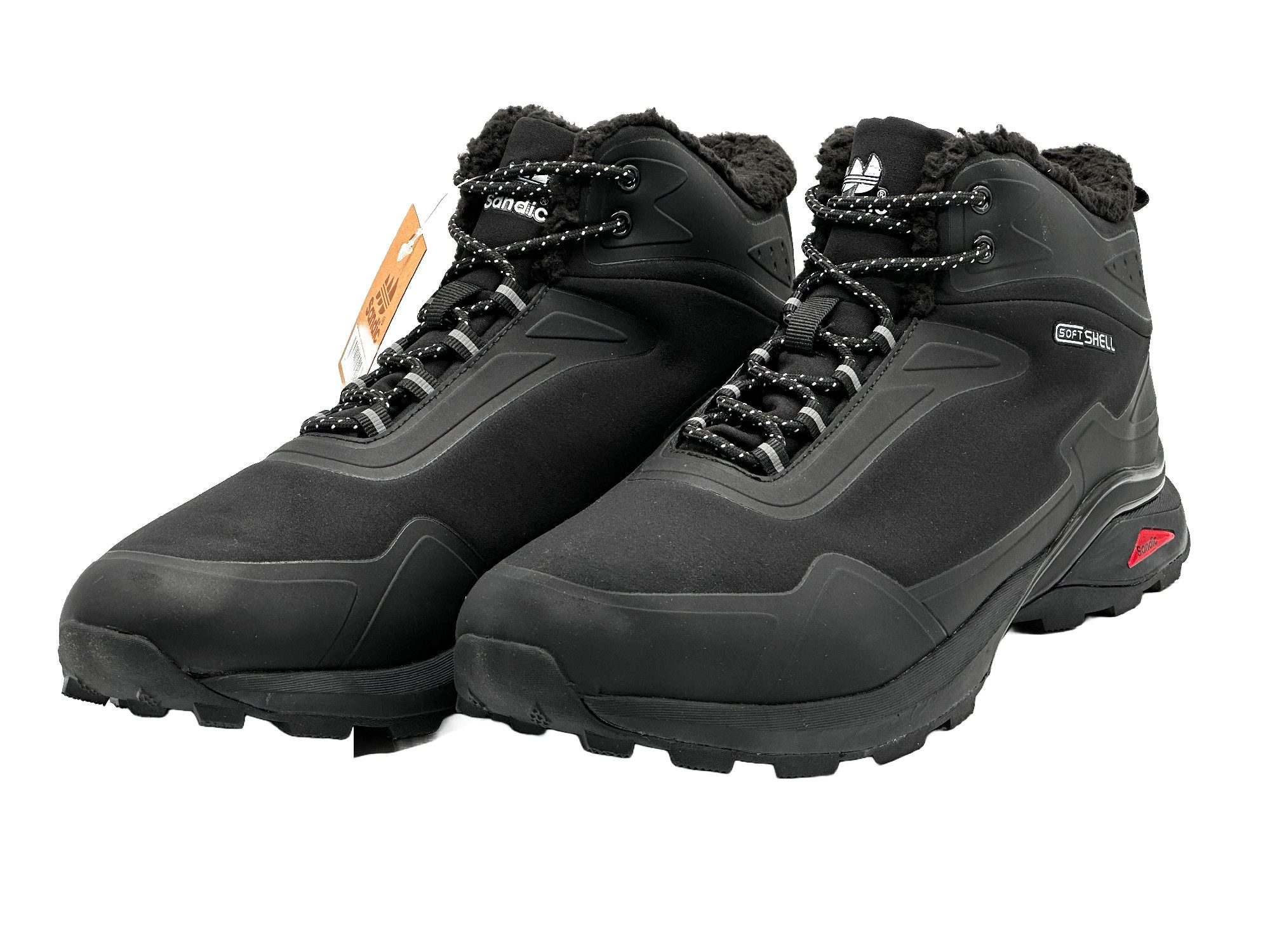 Nowaland gefütterte Trekkingschuhe Outdoorschuhe Wanderstiefel Isolierende Innenfütterung, Softshell-Obermaterial