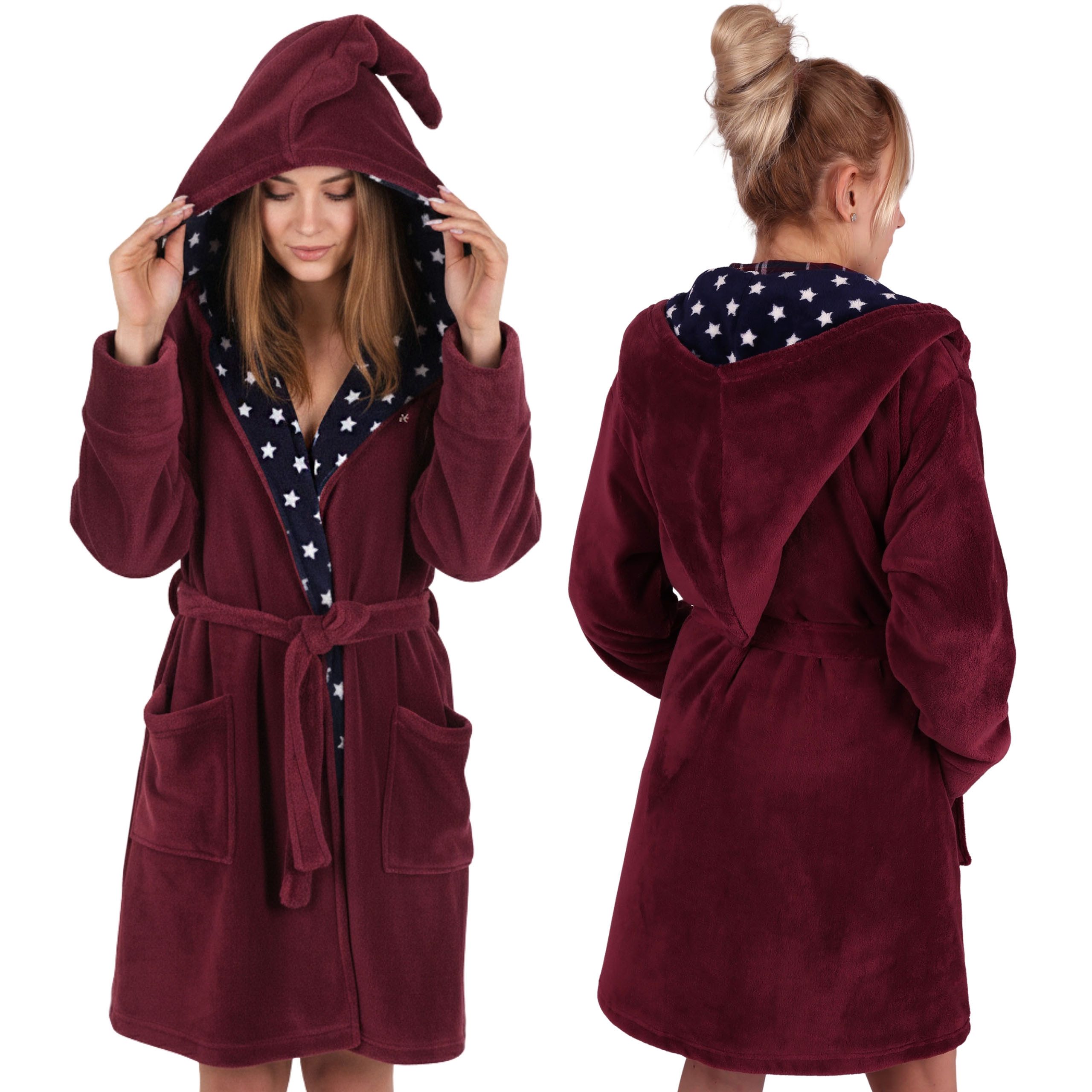 Sarcia.eu Bademantel Harry Potter Damen-Bademantel mit Kapuze und Gürtel, warm & weich