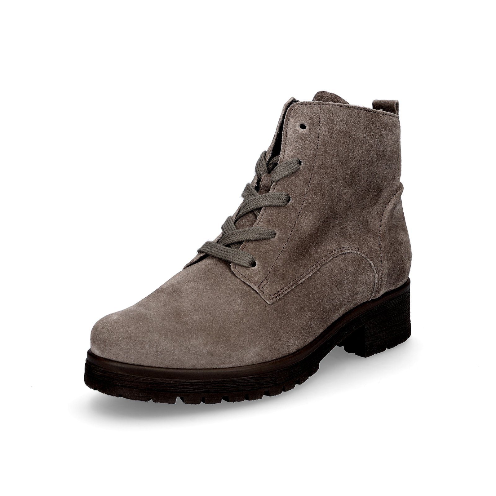 Gabor Damen Leder Schnürstiefelette taupe Stiefelette