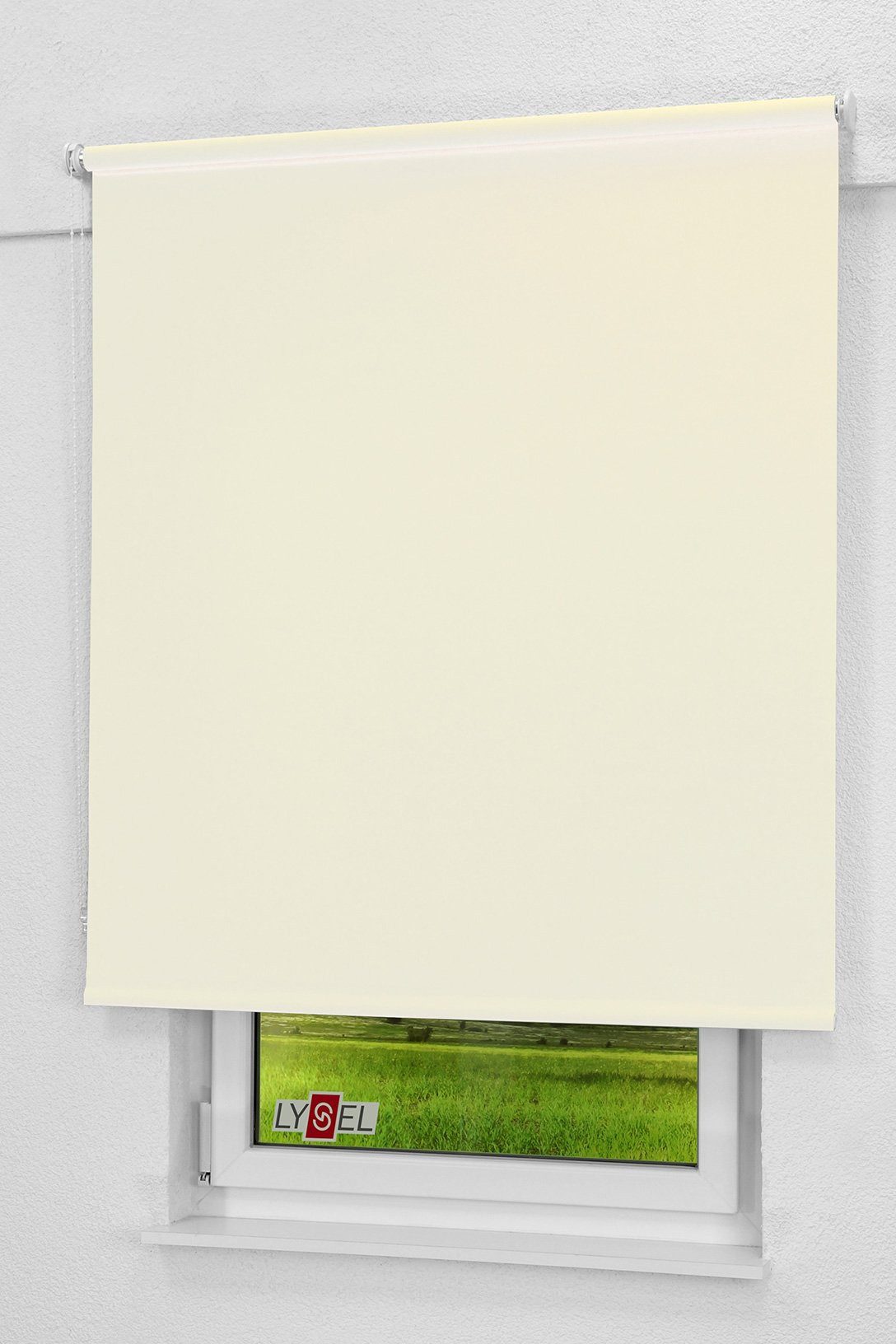 Rollo Qualitätsrollo Tageslicht, LYSEL®, blickdicht, HxB 190x43cm