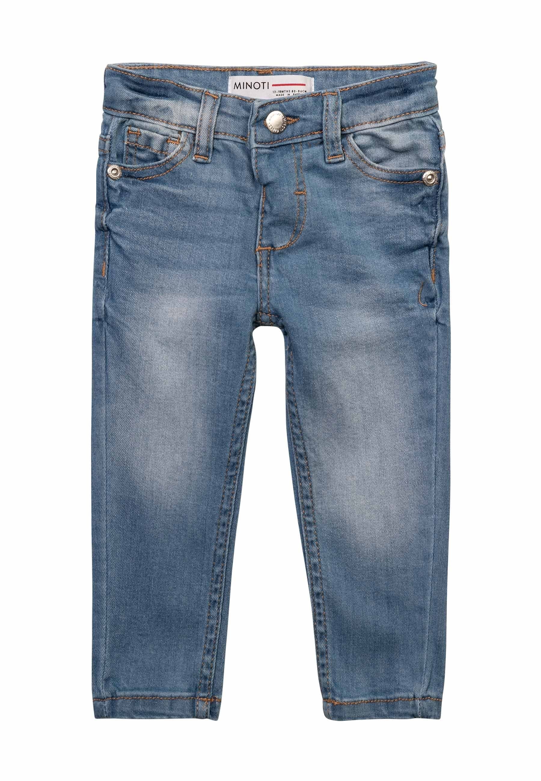 MINOTI Slim-fit-Jeans Lange gerade Jeans (1y-14y) Denim-Blau