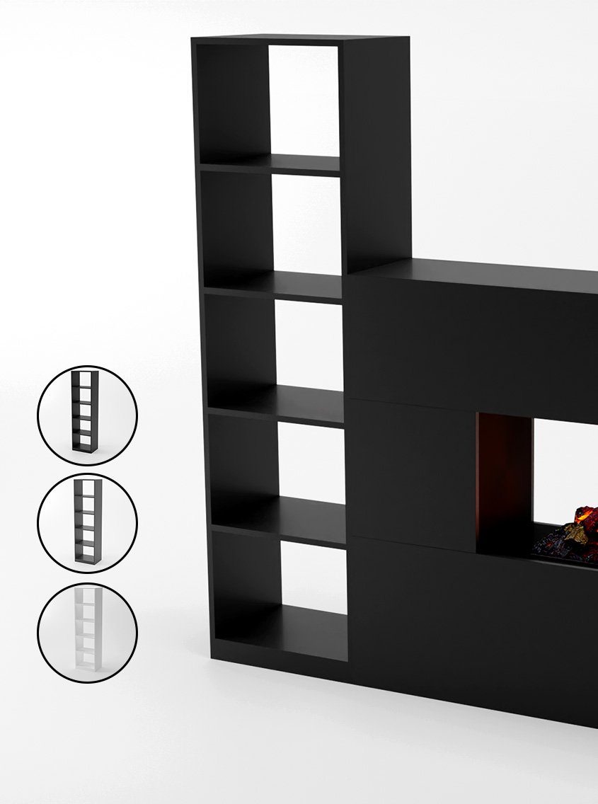 GLOW FIRE Anbauschrank Glow Fire Schiller Schrank