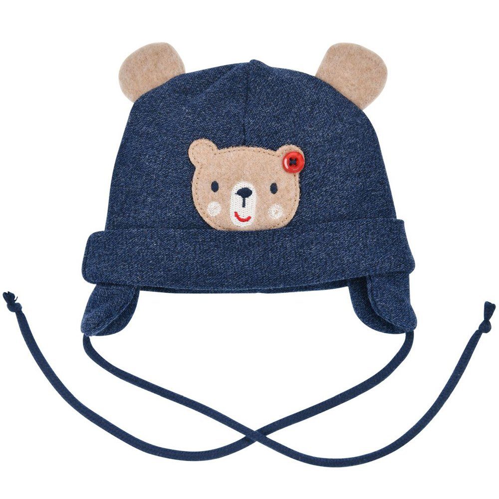 Strickmütze BONDI Baby Mütze 'Bär' 93767, Navy