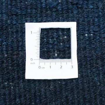 Wollteppich Gabbeh Teppich handgeknüpft dunkelblau, morgenland, rechteckig, Höhe: 18 mm, handgeknüpft