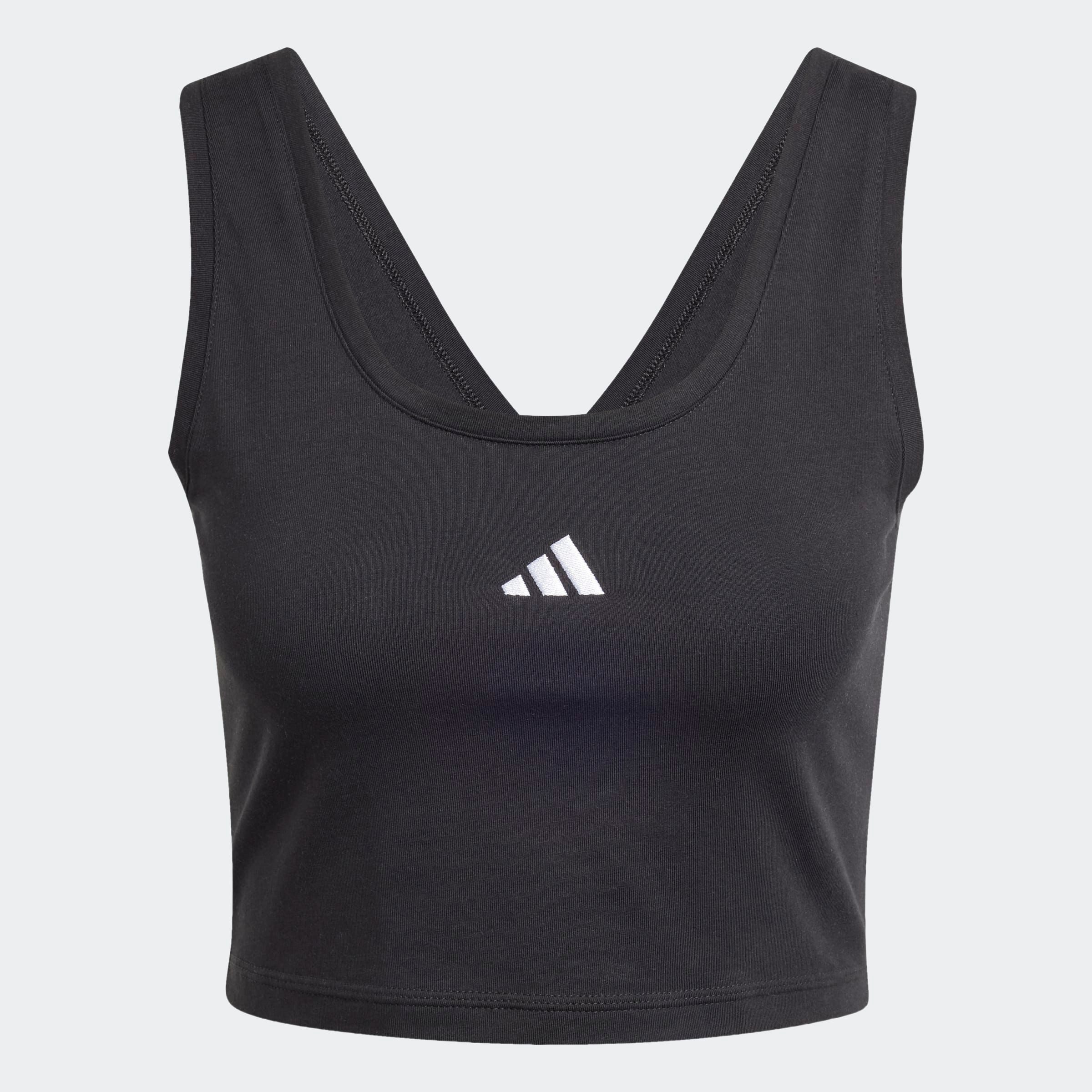 adidas Sportswear Tanktop ESSENTIALS SMALL LOGO COTTON LIFESTYLE schmale Passform, leichtes und luftiges Design