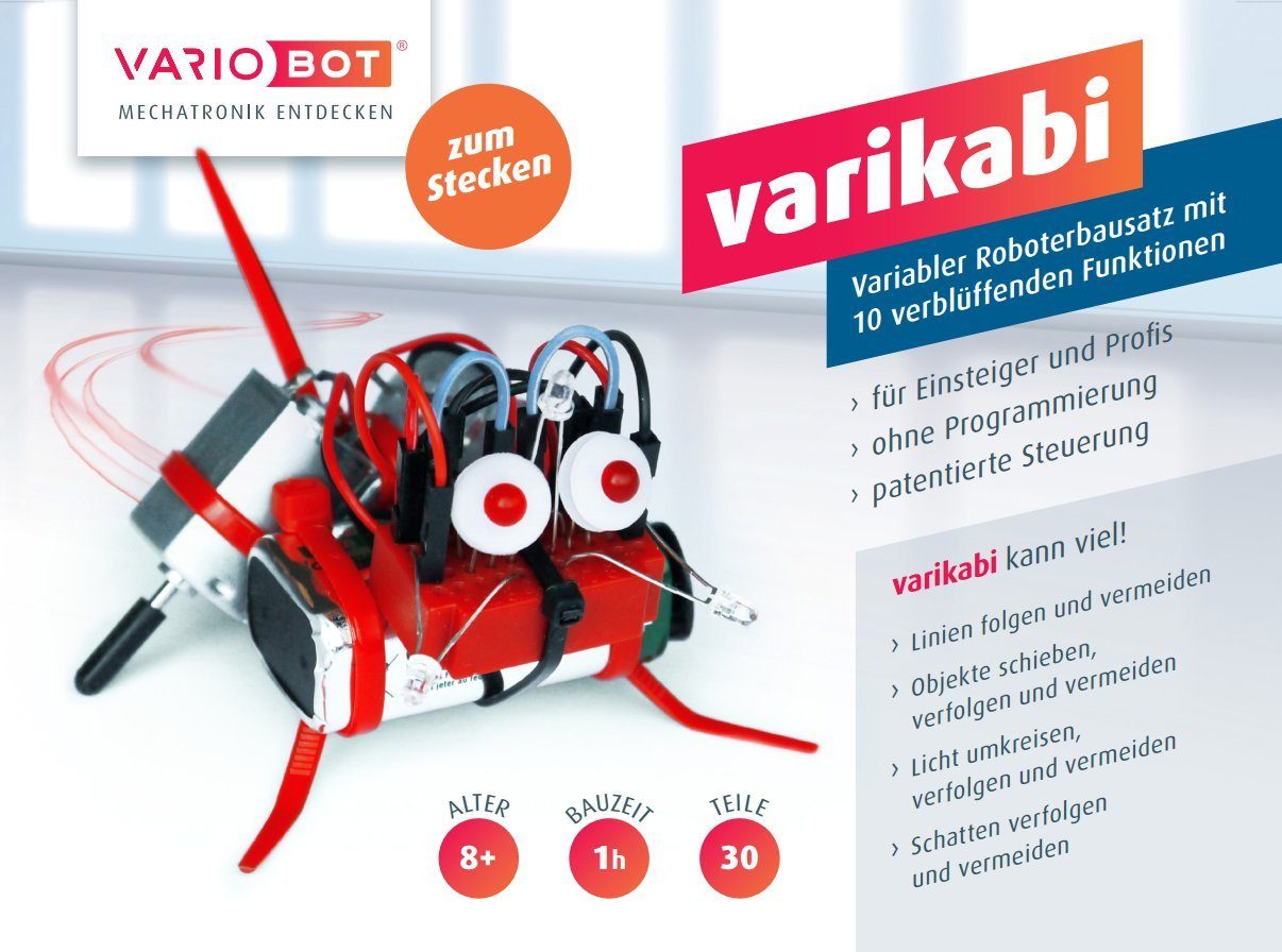 Variobot Modellbausatz varikabi Der variable MiniBot als Steckbausatz