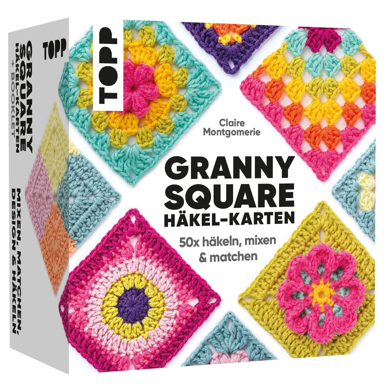 Sachbuch Granny Square Häkel-Karten (Deutsche Ausgabe) 50x häkeln, mixen und ma Claire Montgomerie
