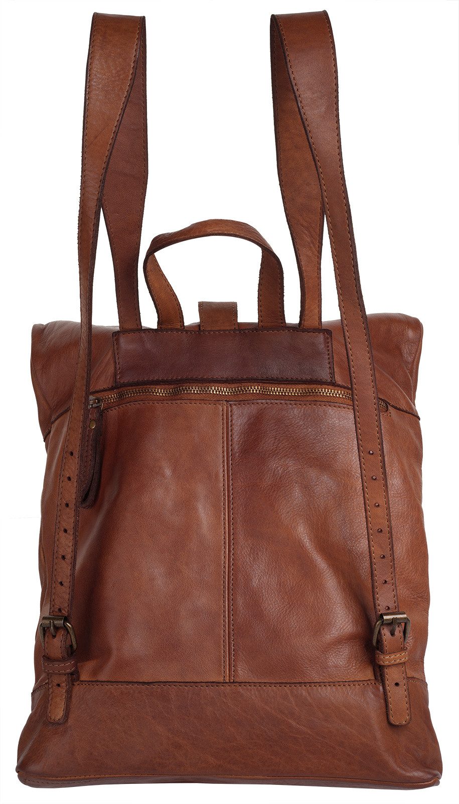 forty° Tagesrucksack, echt Leder, Made in Italy