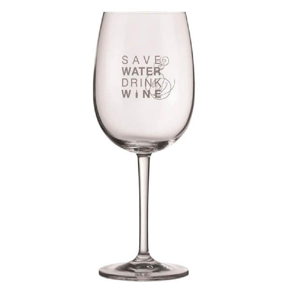 Räder Weißweinglas Design Weinglas Save Water Drink Wine