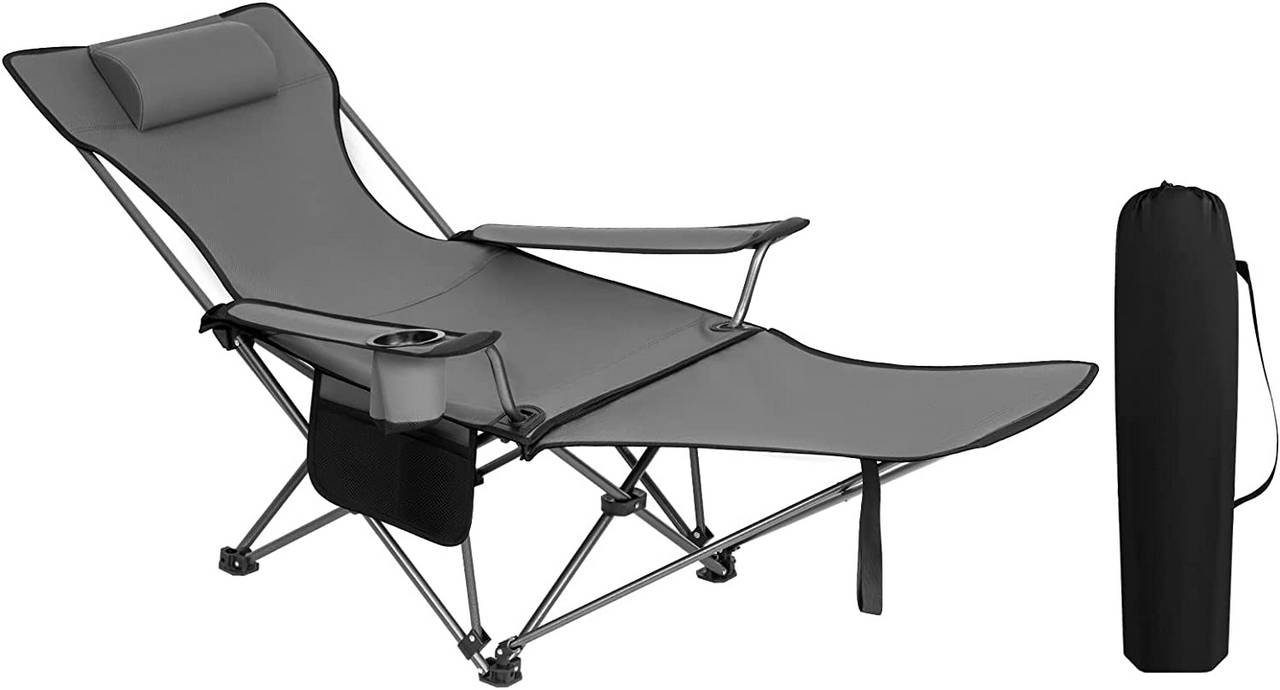 Woltu Campingstuhl (1 St), klappbar für Outdoor mit Armlehnen Getränkehalte günstig online kaufen