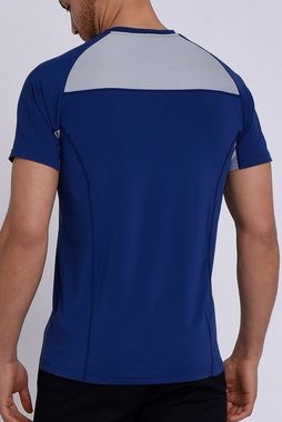 TCA Funktionsunterhemd TCA Herren Sportshirt Kurzarm Quickdry - Blau, XXL