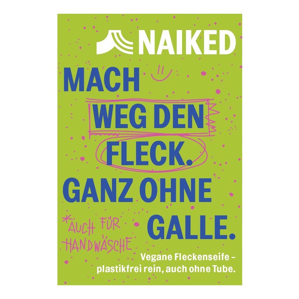 Naiked Handseife Vegane Fleckenseife 100g